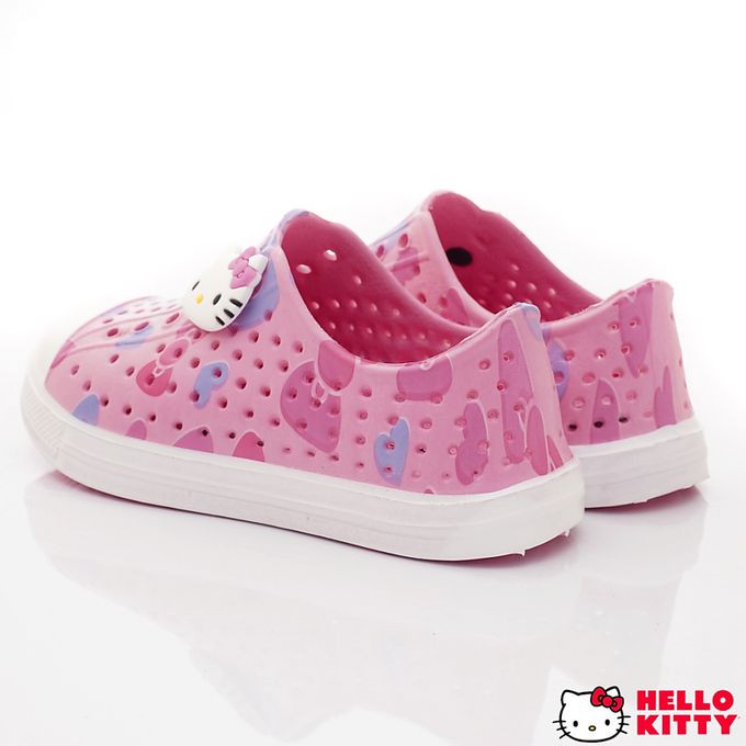 HELLO KITTY - HELLO KITTY-印花洞洞休閒便鞋-823627粉(中小童段)-休閒鞋-粉