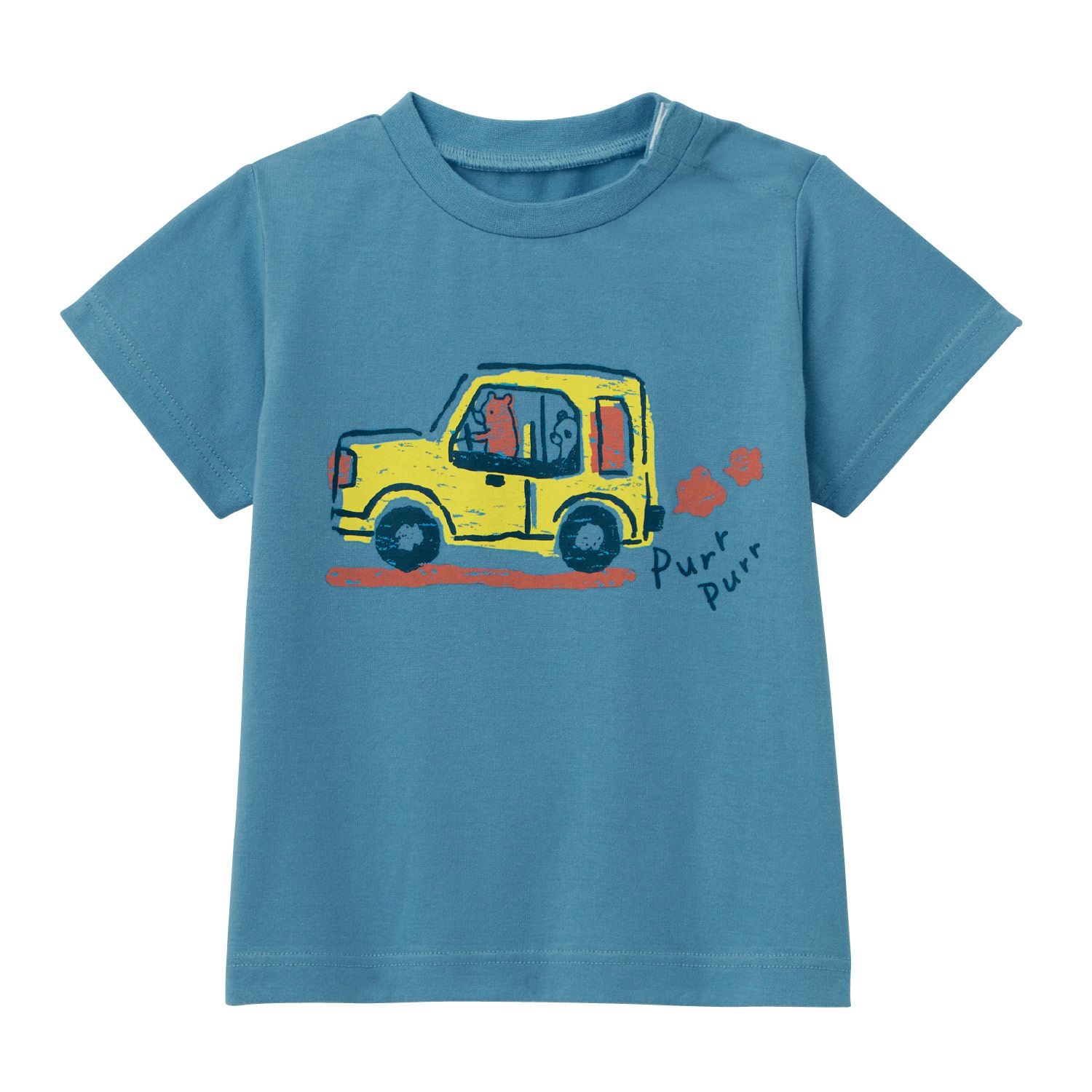 日本千趣會 - 天竺棉印花短T(小童)-俏皮英文字-深灰