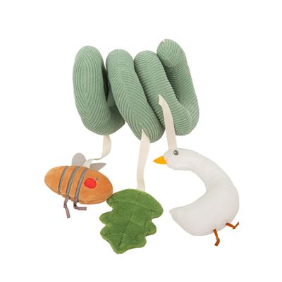 奇哥 - 【bimbidreams】捲捲安撫玩具 22x13cm(安撫娃娃 推車玩具 汽座玩具 床邊玩具 安撫情緒)-快樂小森林