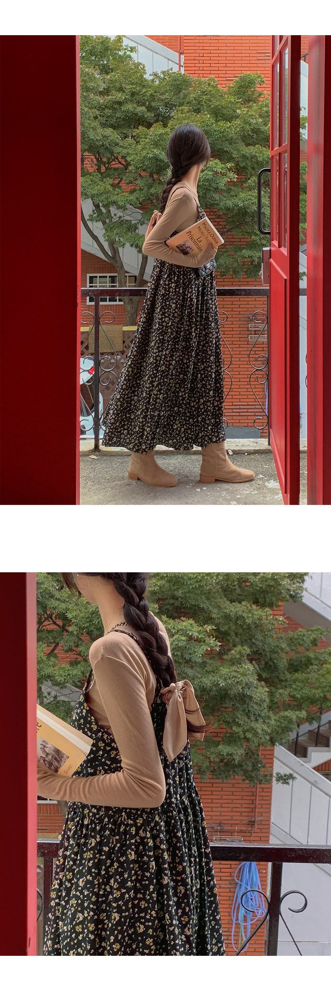 韓國女裝代購 - 搭配必備！極簡薄透長袖上衣-拿鐵咖 (FREE)