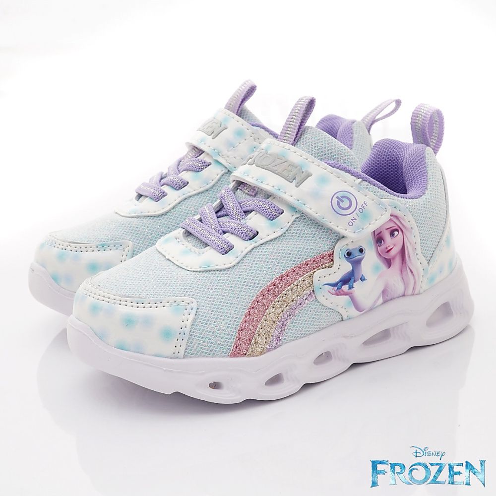 冰雪奇緣-冰雪電燈運動休閒鞋-FNKX25126藍(中小童)-電燈鞋-藍