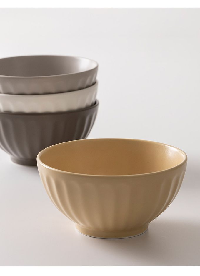 韓國 SSUEIM - Mild Matte系列溫柔時光陶瓷湯碗17cm (奶油黃)