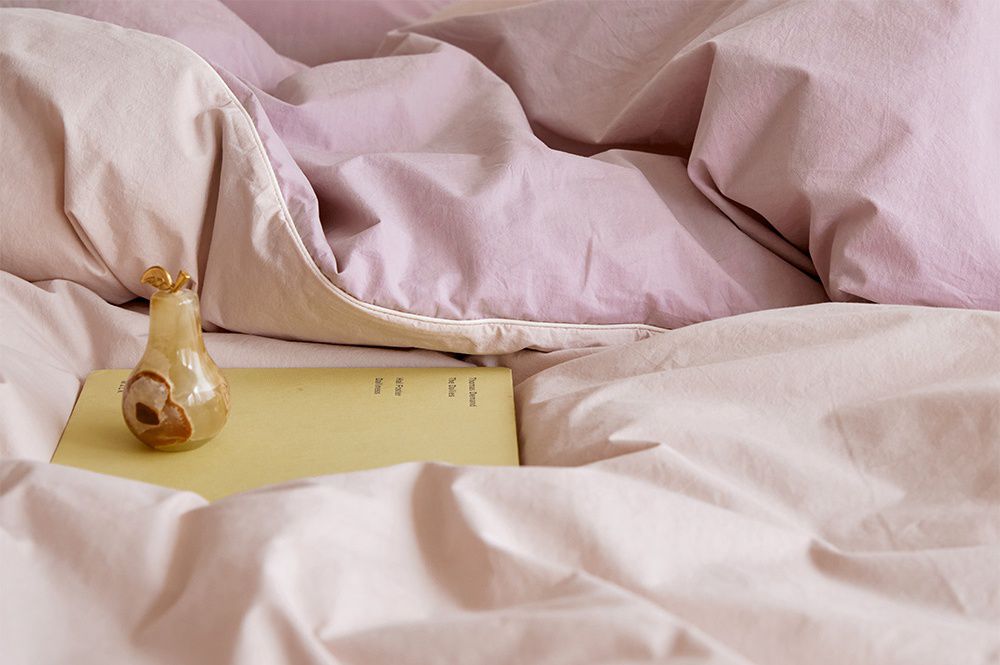 韓國 Maatila - 可水洗雙色高密度60支棉棉被-薄荷葉茶