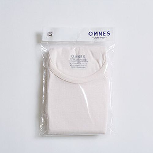日本 OMNES - 100%有機棉 兒童無袖內衣兩件組-粉