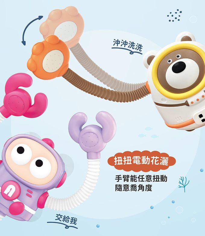 Slider 滑來滑趣 - 機器人雙頭電動花灑套裝組