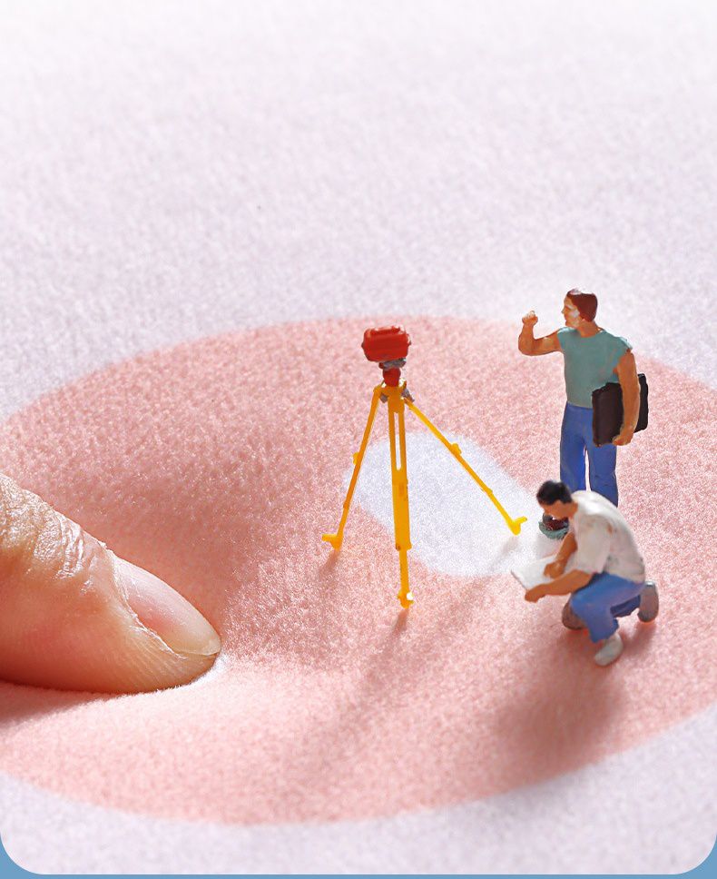 快速吸水法蘭絨浴室腳踏墊-萌萌獅子-藍色