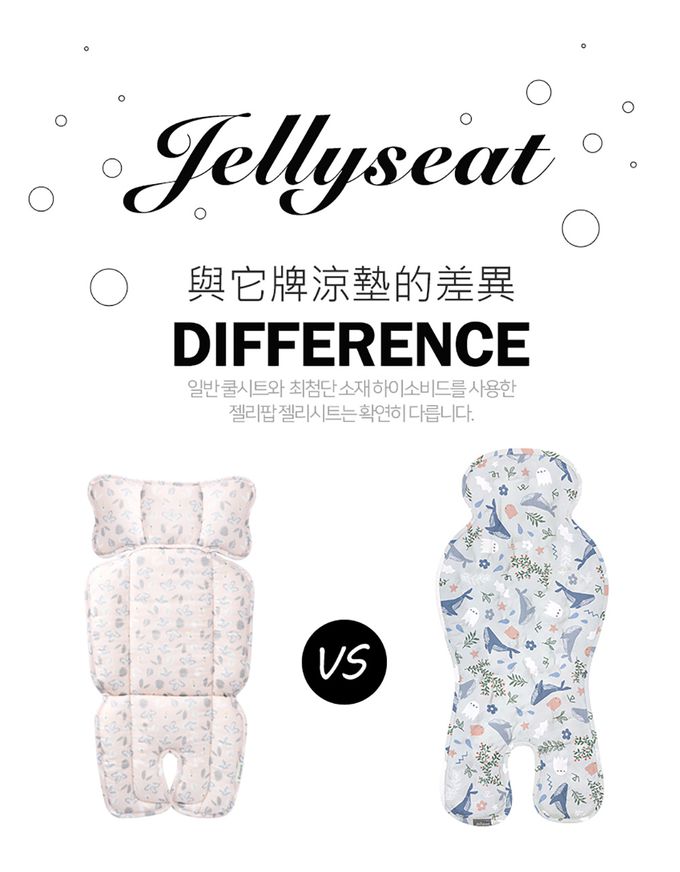 韓國 Jellypop - 【jellyseat】獨家冰珠專利長效酷涼感推車座墊-NEW✨_Mint Bunny-1.7kg