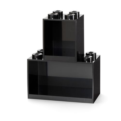 Room Copenhagen - LEGO樂高置物架兩件套組 (黑色)