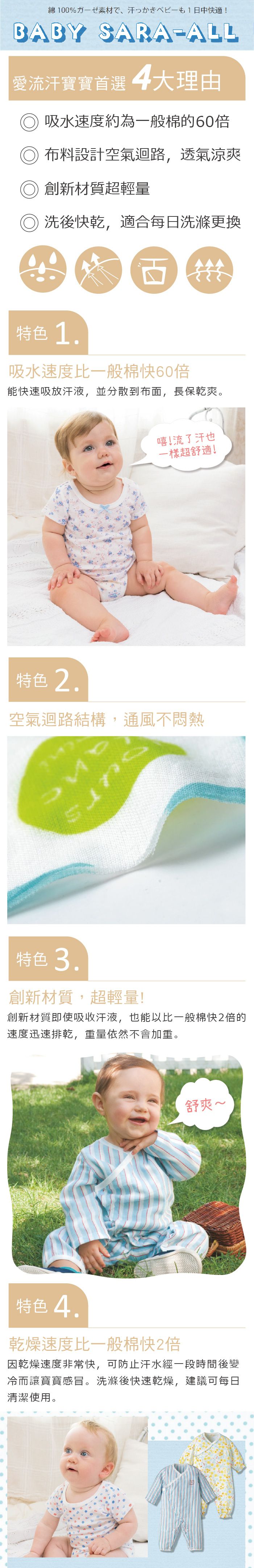 日本 Combi - mini系列-涼感短袖包屁衣-草莓