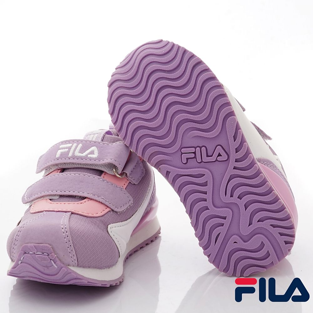 FILA - 經典慢跑鞋(中小童段)-運動鞋-紫