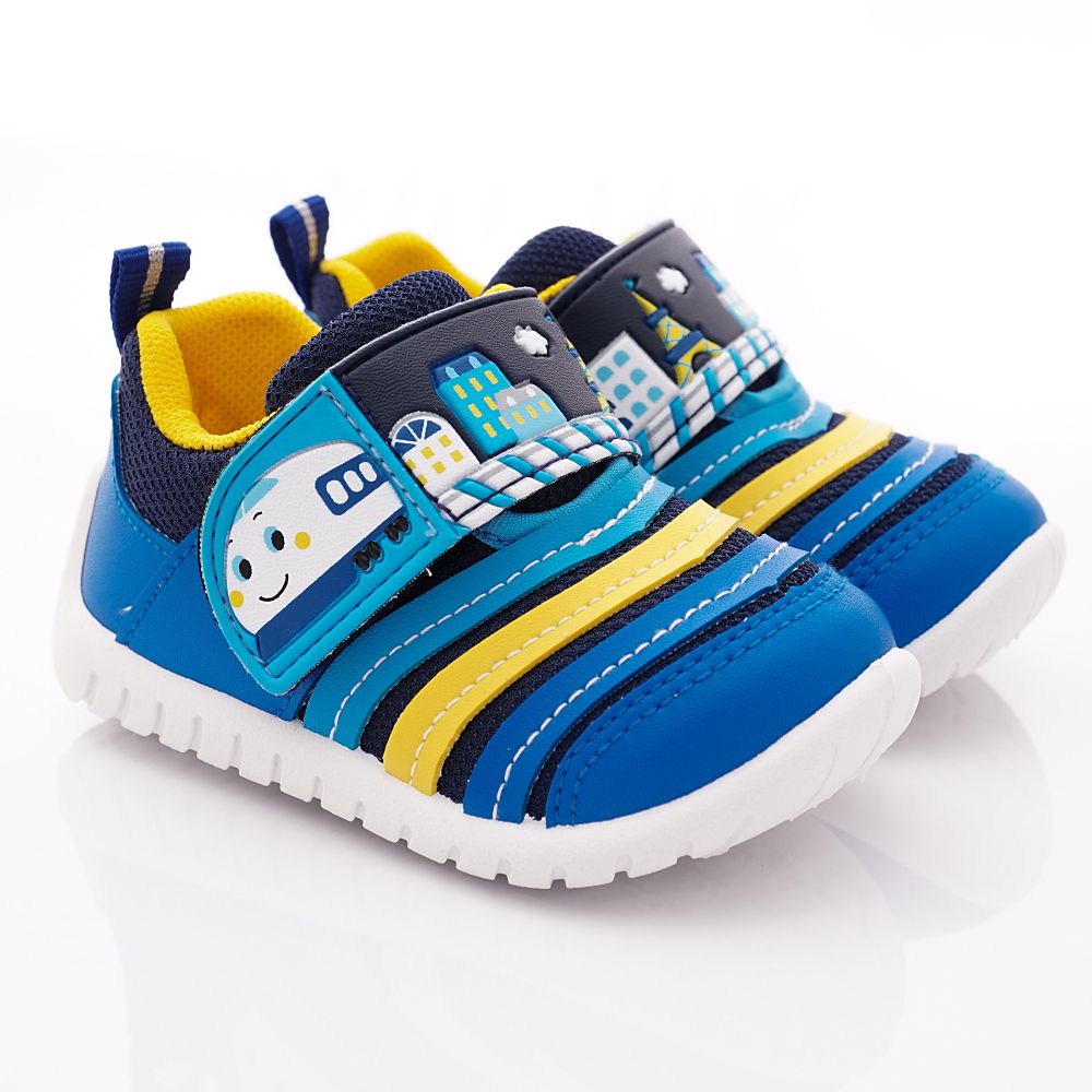 新幹線 - 輕量跳色休閒鞋款(中小童段)-藍