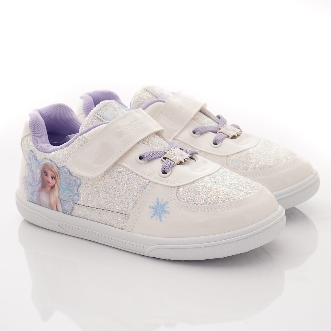 冰雪奇緣 - 台灣製冰雪奇緣休閒運動款(中小童段)-休閒鞋-白紫