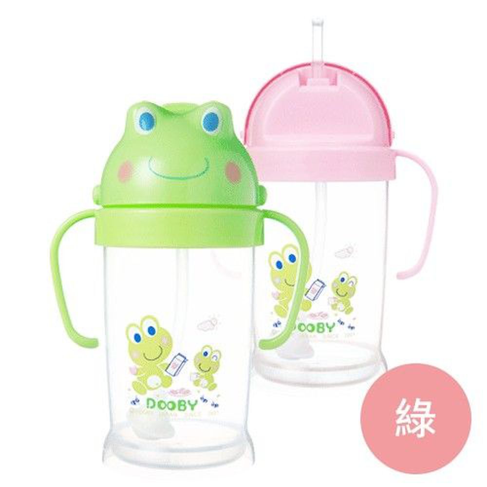DOOBY 大眼蛙 - 卡通神奇喝水杯-綠色 (250mL-8個月起)