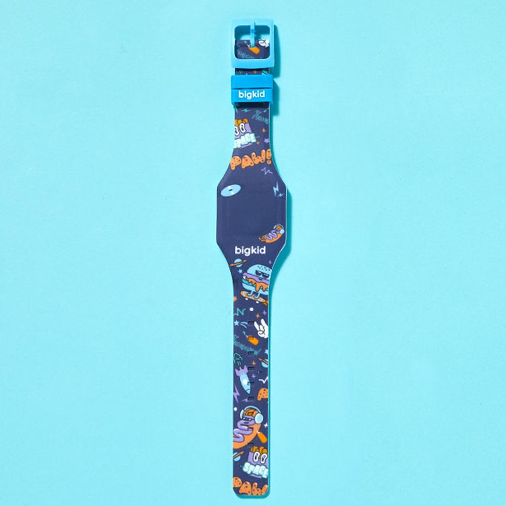 韓國 bigkid - 香香LED電子錶-深藍(葡萄香)