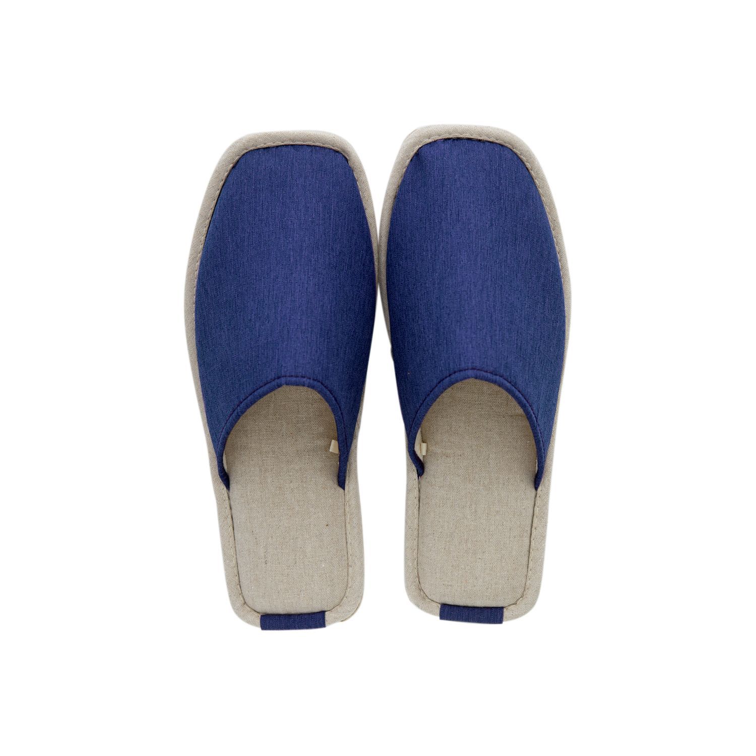 日本千趣會 - 撥水加工舒適室內拖鞋-深藍 (L(25-27cm))