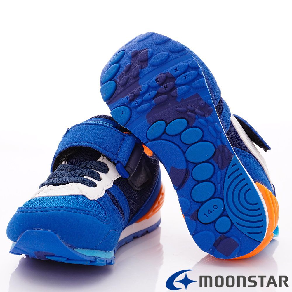 Moonstar日本月星 - 日本月星機能童鞋-HI系列2E機能款 (中小童段)-藍白