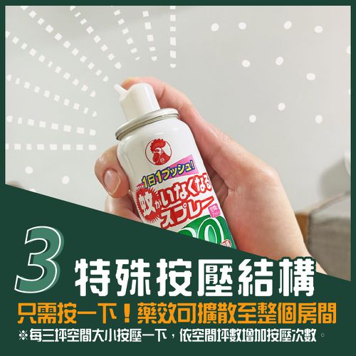 噴一下12hr空間防蚊蠅噴霧劑-130回無香料