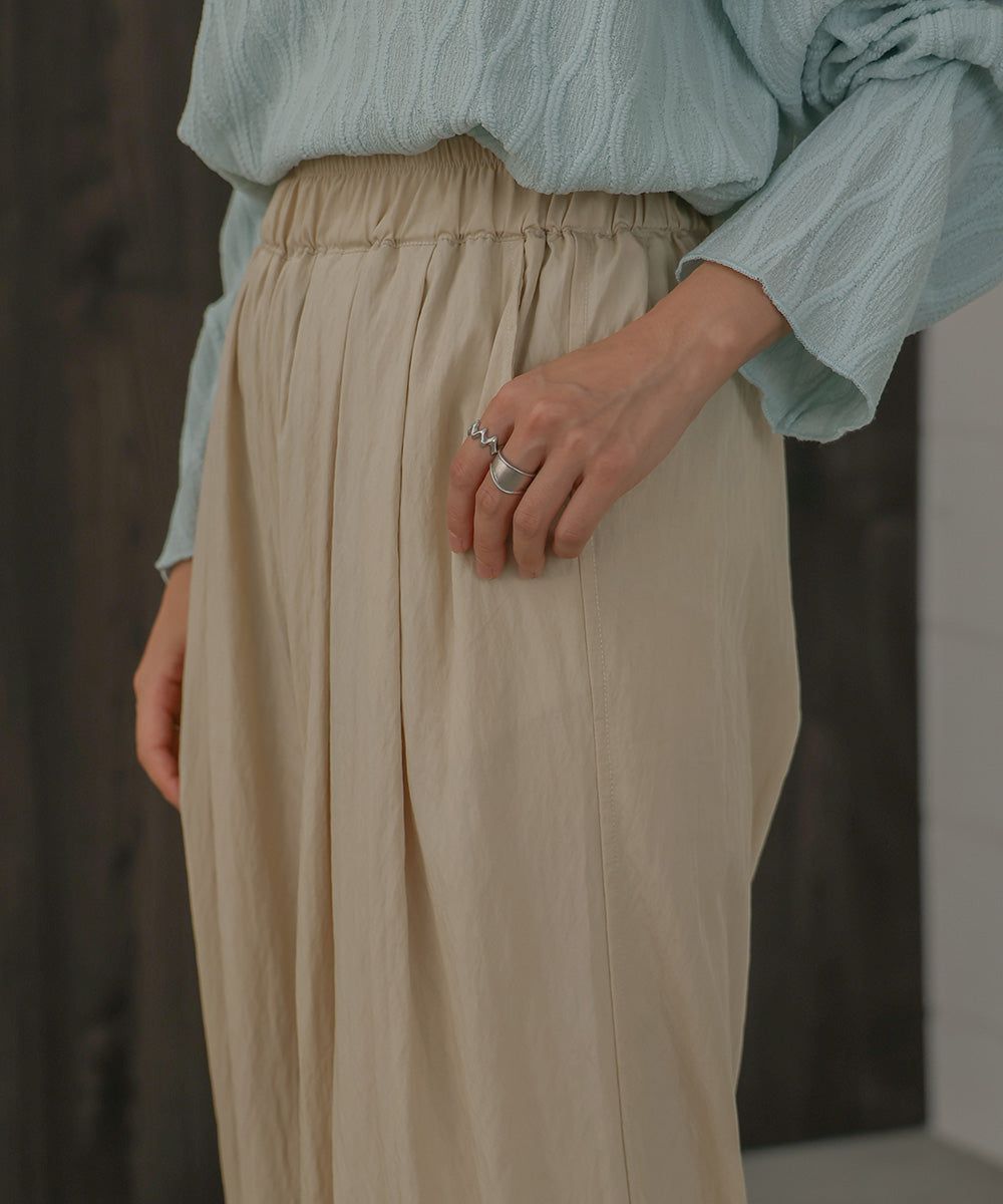 日本 Bab - 時尚美型垂墜感長褲-米杏