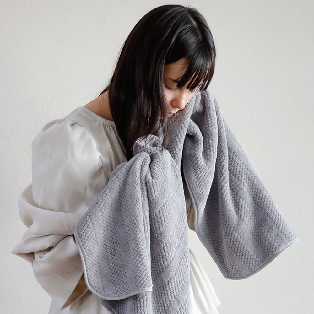 carari tricot編織紋系列 超細纖維擦頭巾-160g