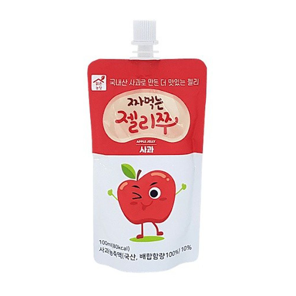 韓國清新農場 - 蒟蒻果凍飲-蘋果-100ml