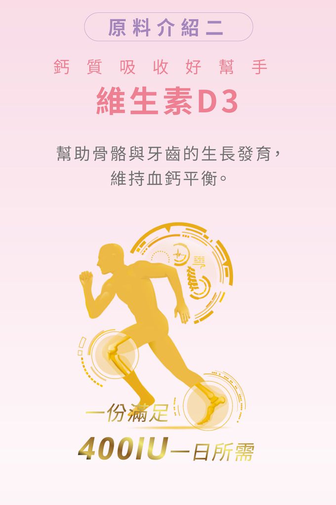 維生素D3 鈣質吸收好幫手