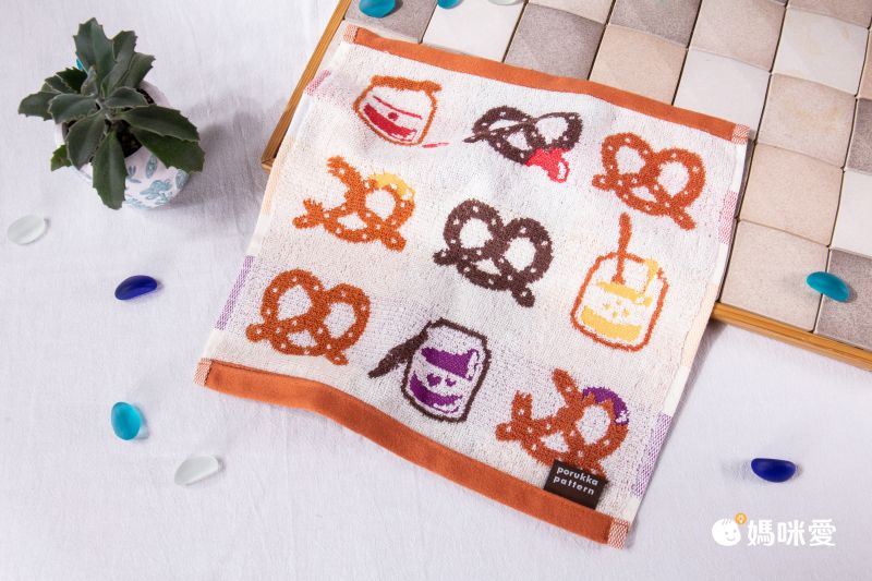 日本 porukka - 葡萄牙製 歐風插畫純棉吸水手帕/方巾-藍天白雲 (30x30cm)