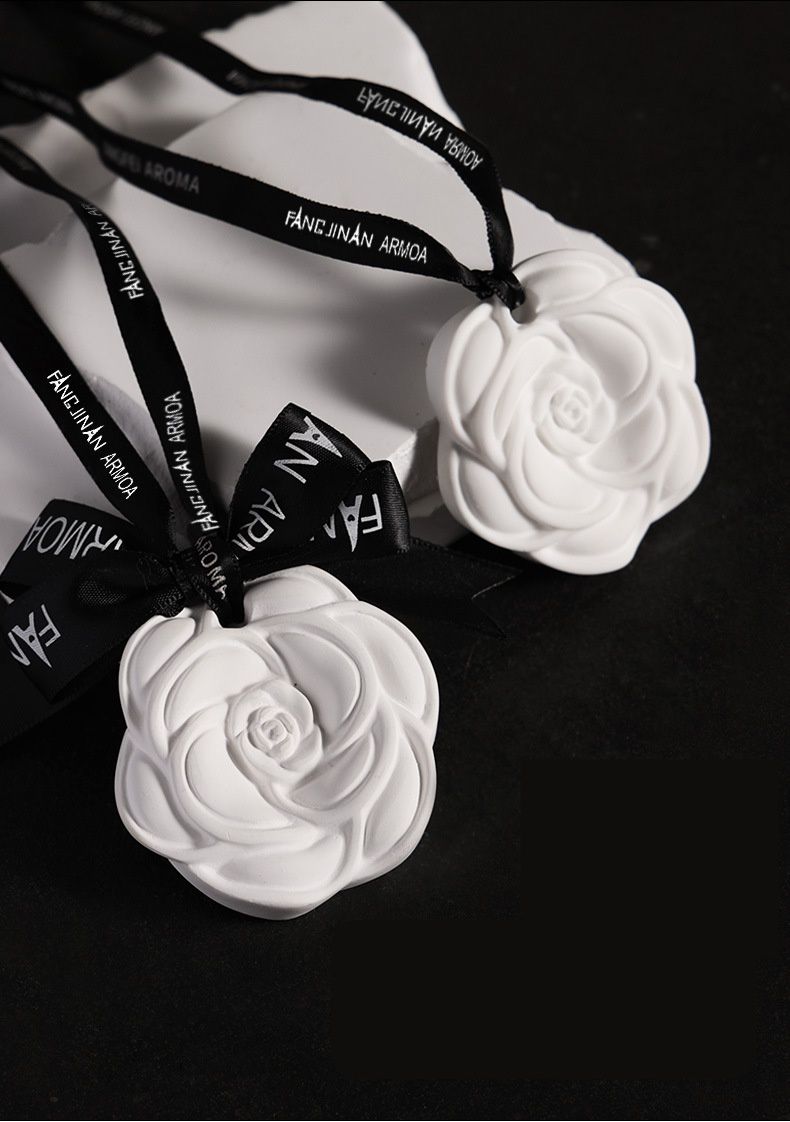 小香風可掛式香氛石膏片-天山暮雪-白+黑