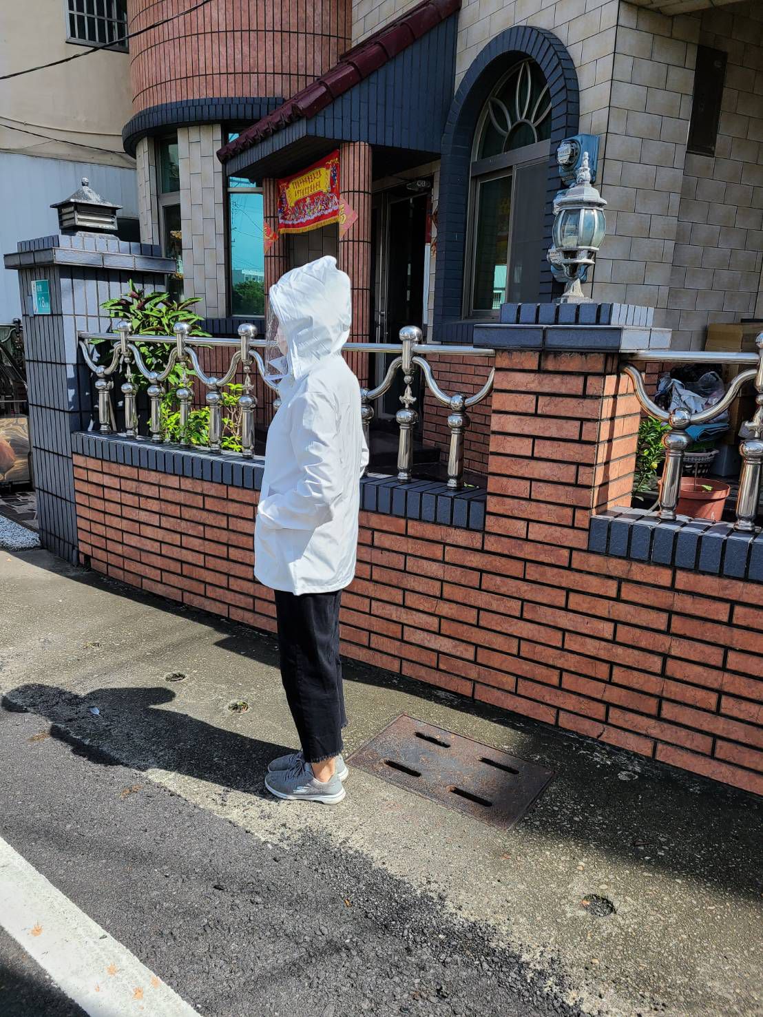 防風連帽外套(面罩可拆)-防水升級款-黑色-(非醫療用品)