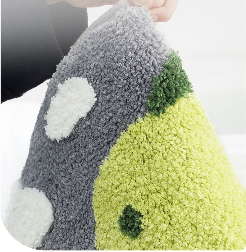 快速吸水植絨浴室腳踏墊-噴火龍