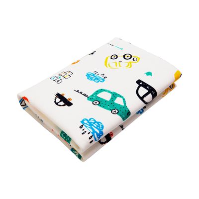 JoyNa - 印花兒童隔尿墊 透氣防尿墊【2入】-小汽車+隨機1入 (70*120cm)