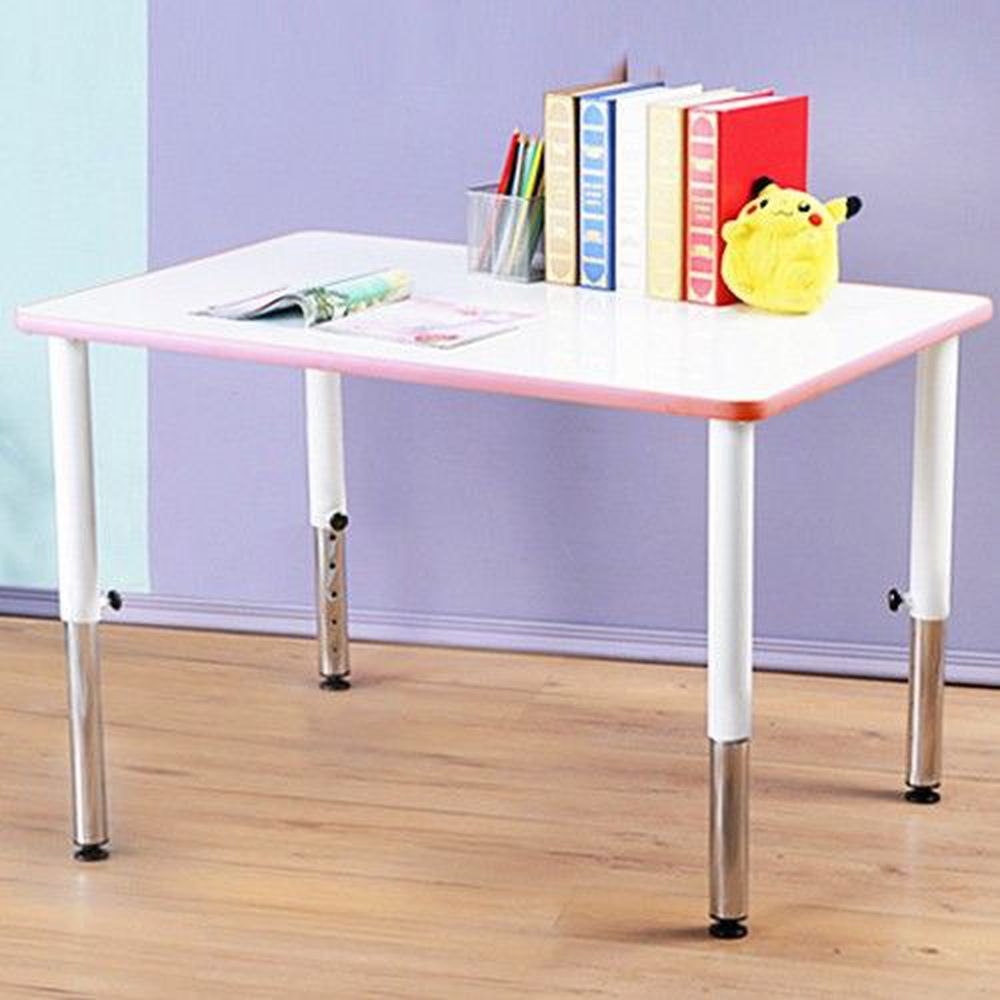創意小天才 - 小童可調式遊戲成長桌(90x60cm)/兒童書桌-俏皮粉