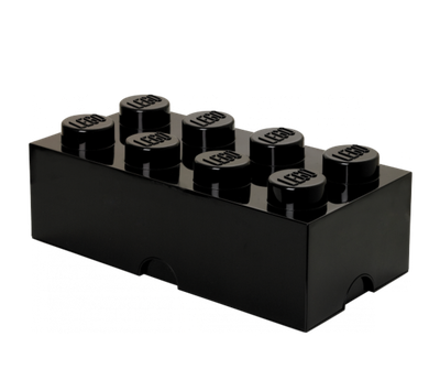 Room Copenhagen - 樂高 LEGO® 8凸收納盒 (黑色)