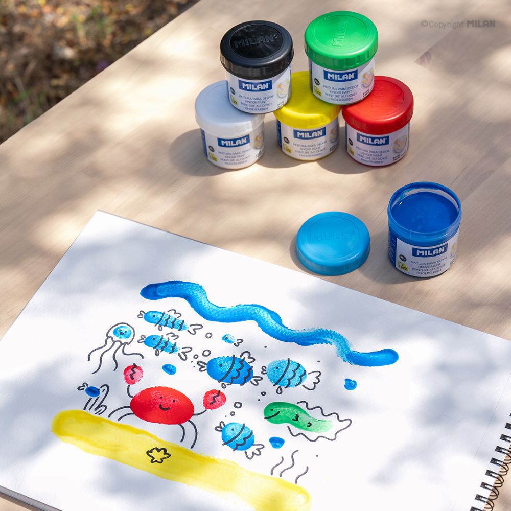 無毒手指膏基礎6色組_40ml