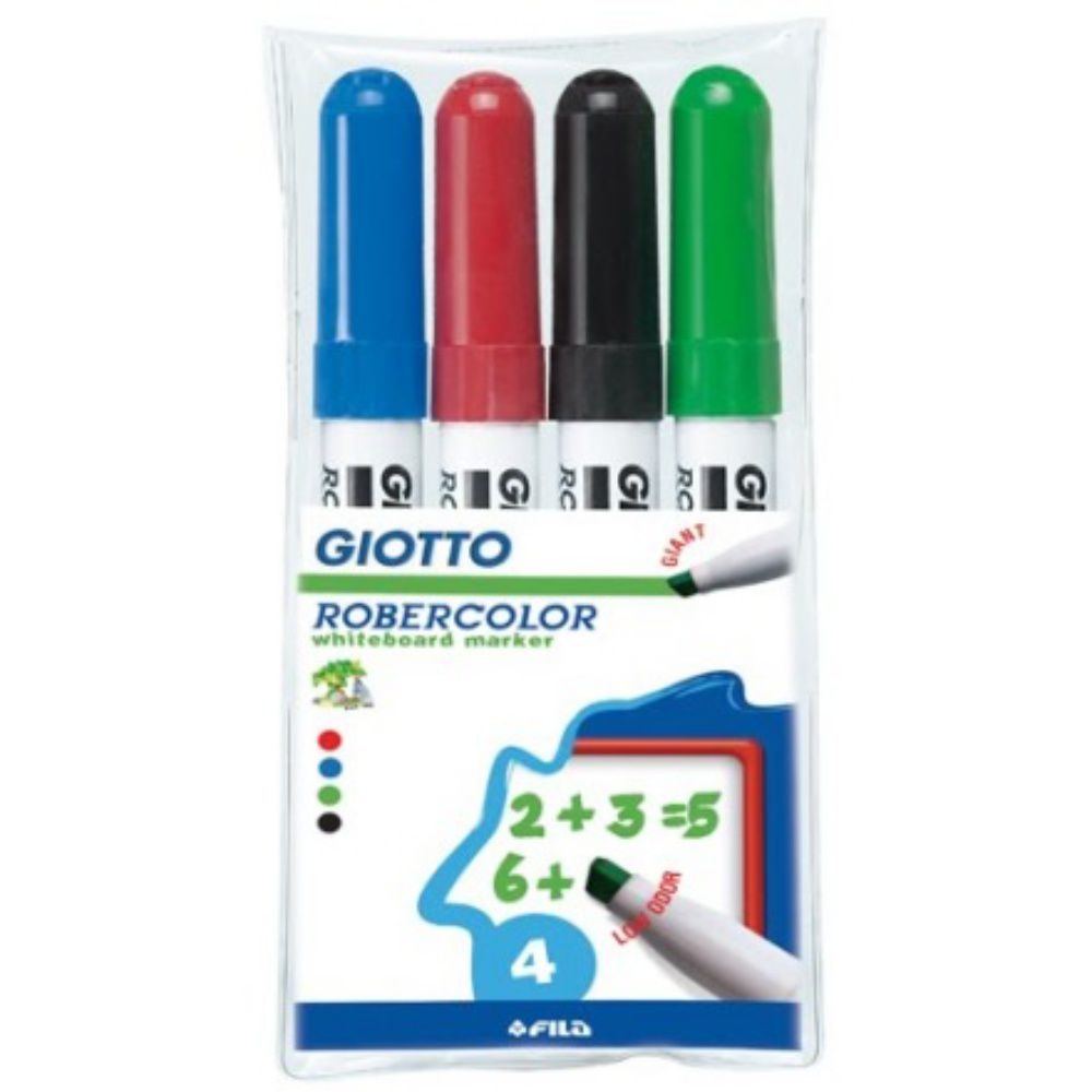 義大利GIOTTO - 兒童專用白板筆-寬筆頭4色
