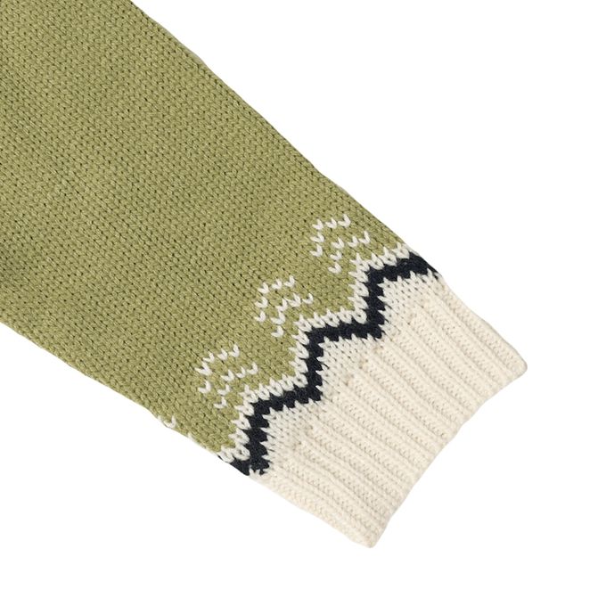 akachan honpo - 針織休閒上衣-恐龍-綠色