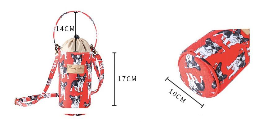 2way防水保溫飲料水壺袋-羊駝樂園 (直徑10cm高17cm)