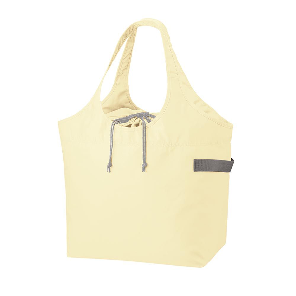 日本 MOTTERU - [人氣得獎]大容量折疊收納保冷肩背包/購物袋-明亮黃 (30L)