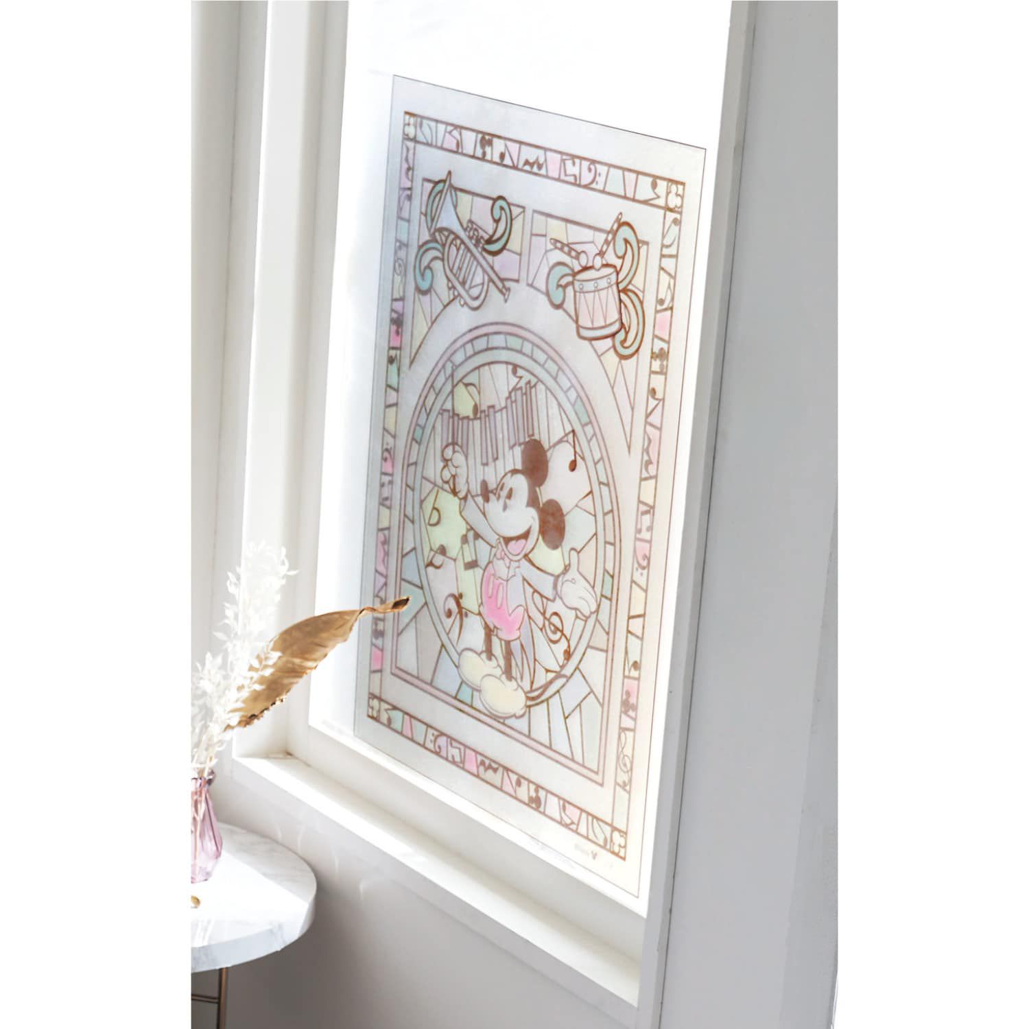 日本千趣會 - 迪士尼 日本製 90%抗UV光影窗貼(靜電式)-小熊維尼 (92×90cm)