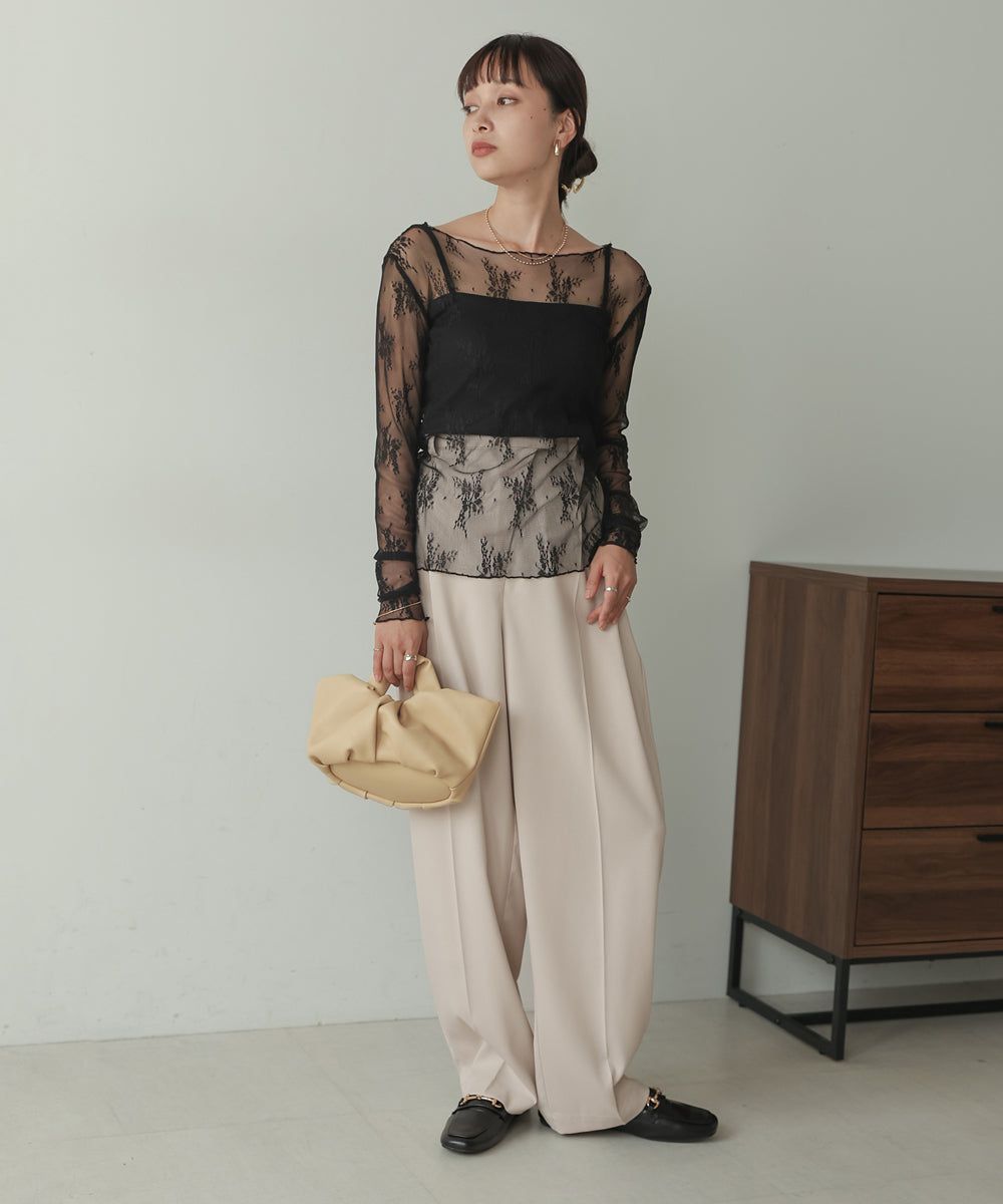 日本 Bab - 2WAY抓皺設計皮革小包-淺藍