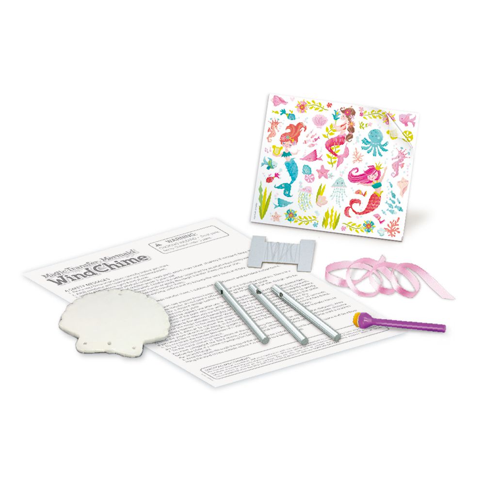 香港4M創意玩具 - 神奇轉印貼-人魚風鈴