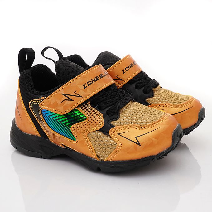 Moonstar日本月星 - 月星閃電電燈競速童鞋-ZB11123金(中小童段)-機能運動鞋-金