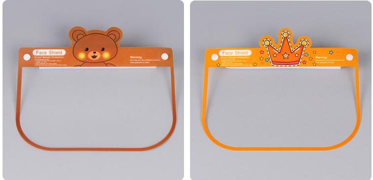 隔離飛沫兒童防護面罩-中-粉色 (約28x20cm)