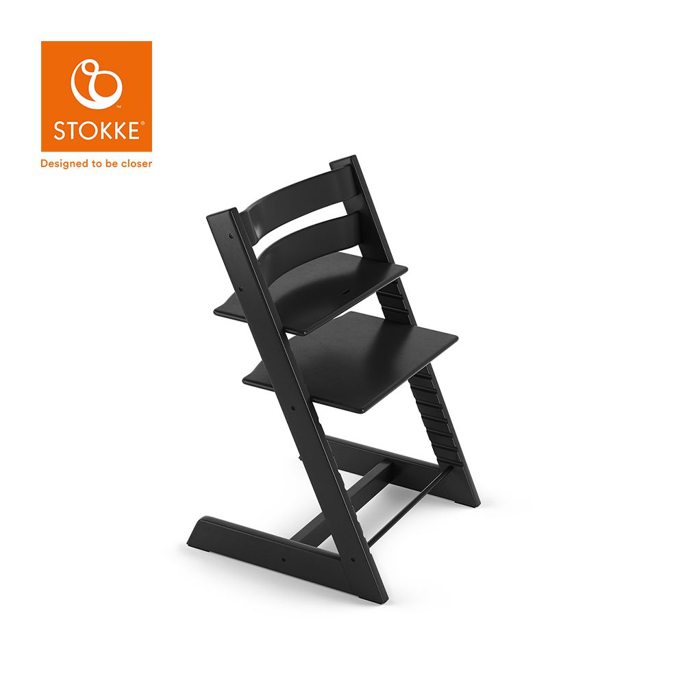 Stokke - 挪威 Tripp Trapp 成長椅經典櫸木系列-黑色