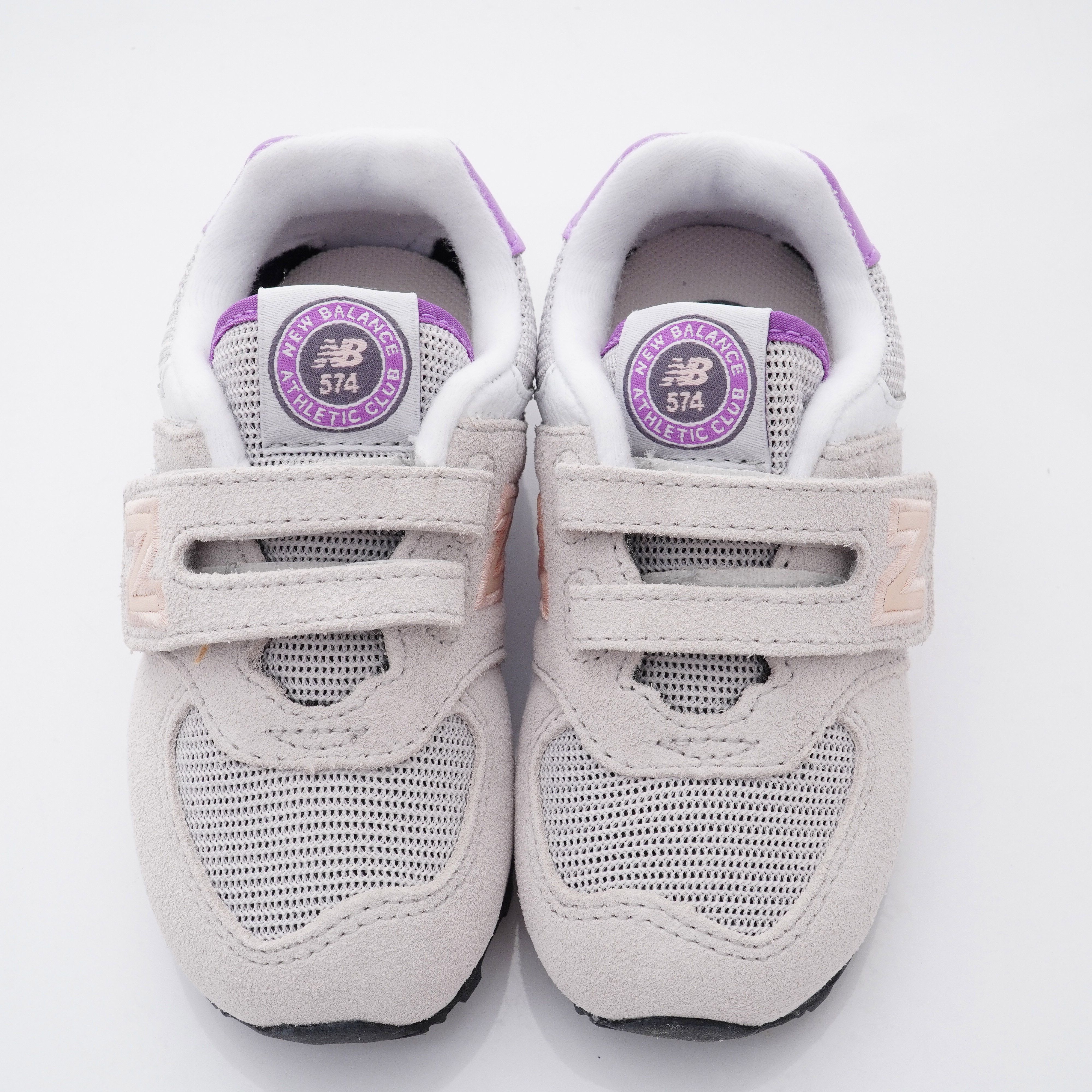New Balance - NB574系列機能休閒鞋款(小童段)-灰粉