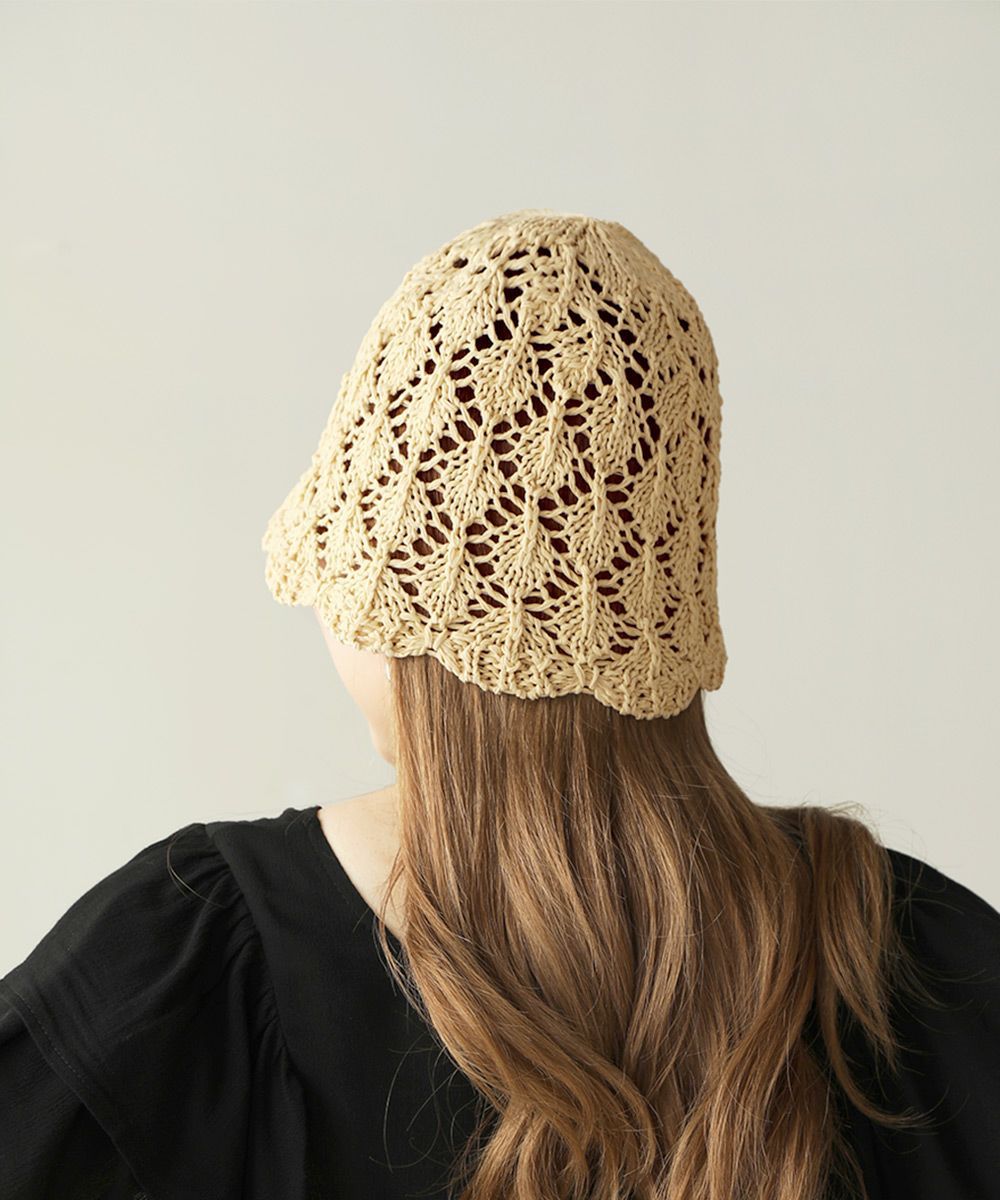 日本 Bab - 春夏定番鉤針鐘形帽-焦糖