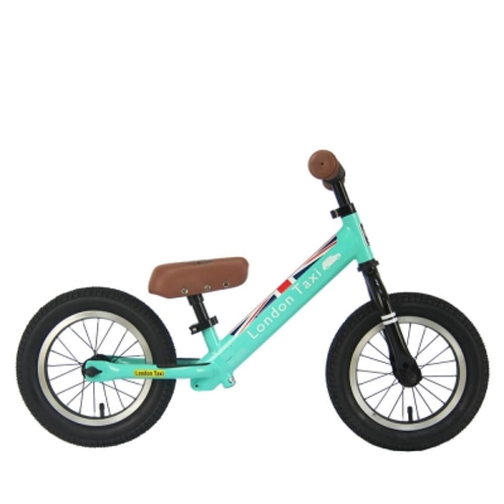 英國 London Taxi KickBike - 專業充氣胎幼兒平衡滑步車-馬卡龍綠