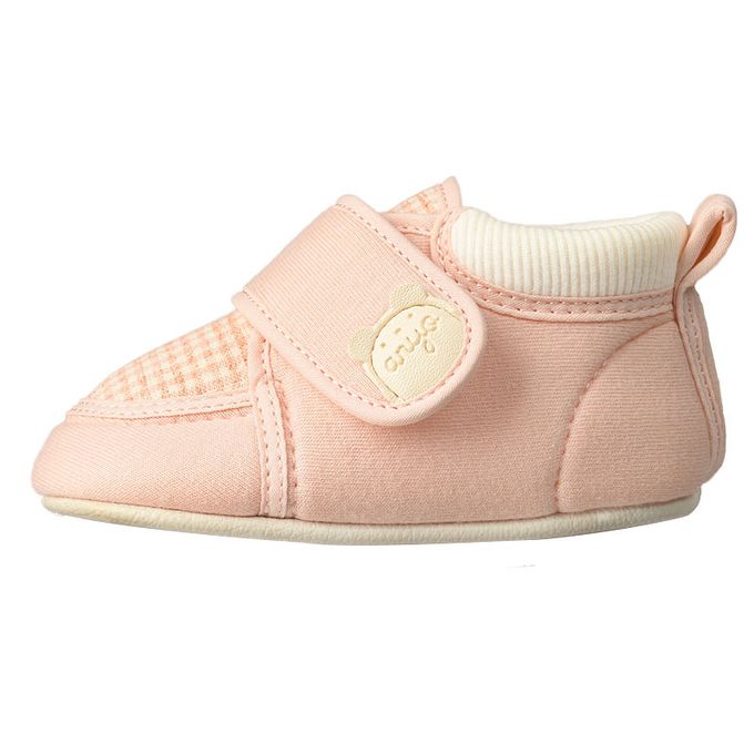 akachan honpo - 學步鞋-格紋-粉紅色