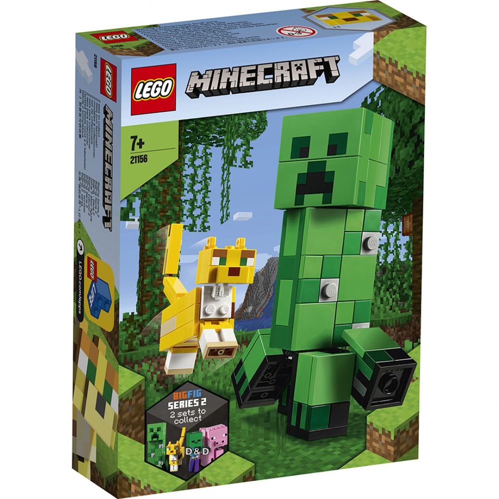 樂高 LEGO - 樂高 Minecraft Micro World 系列 -  BigFig Creeper™ and Ocelot  21156-184pcs