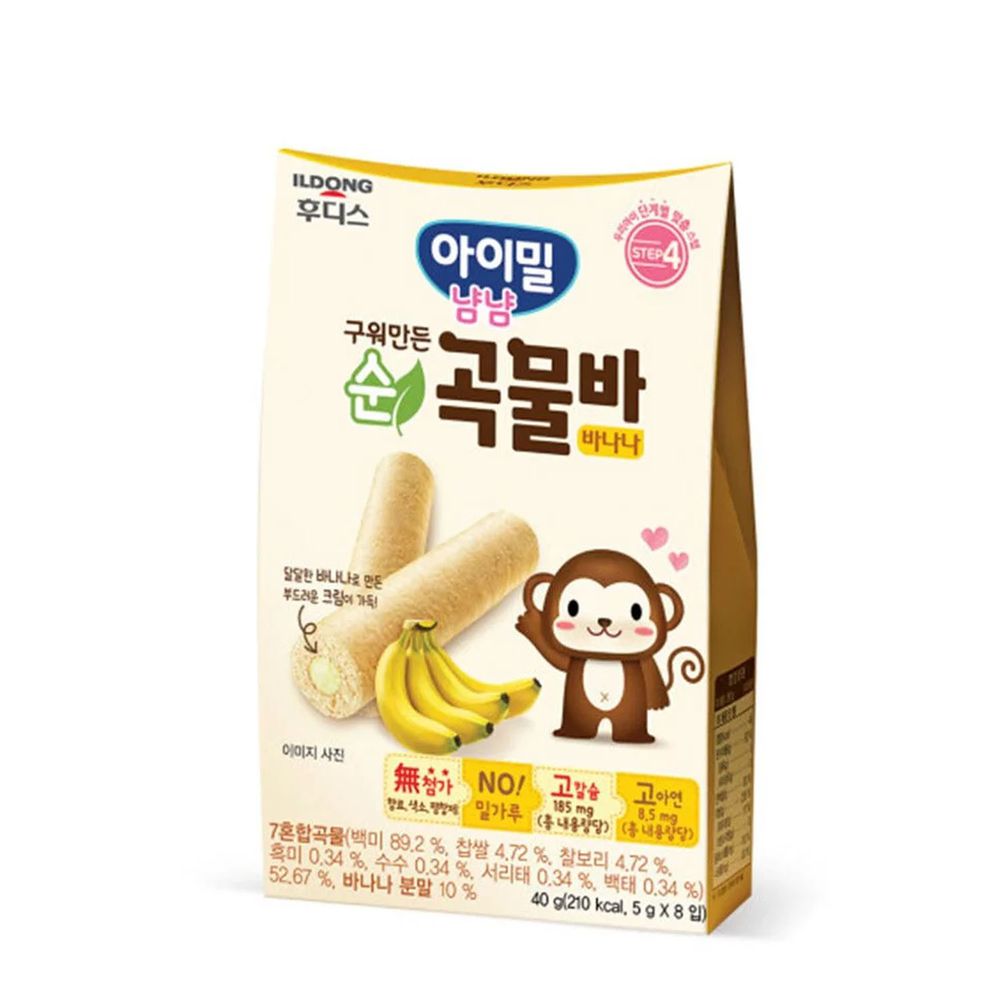 韓國Ildong Foodis日東 - 穀物小捲心-香蕉