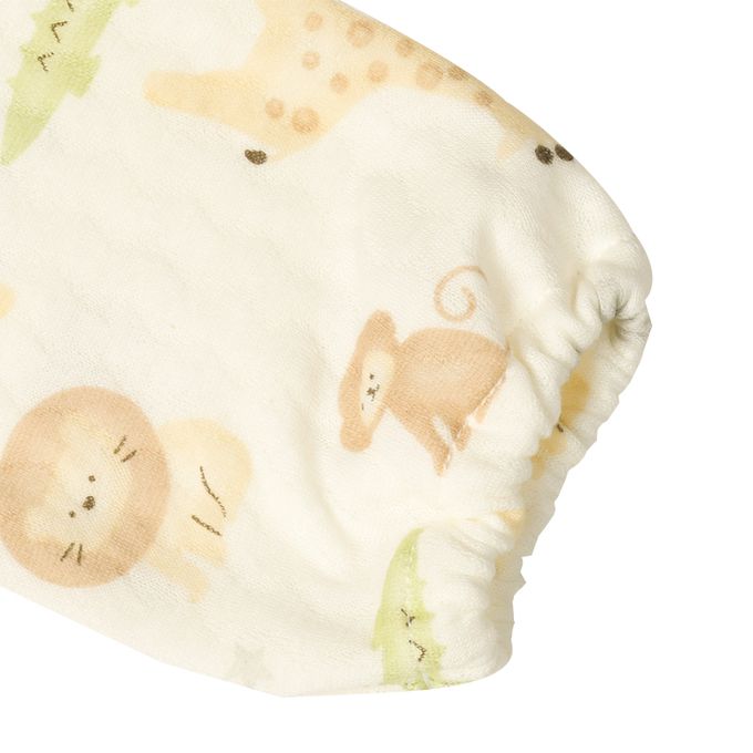 akachan honpo - 連身衣-水彩 動物-咖啡色